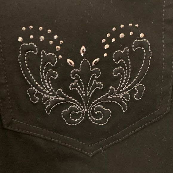 EMBELLISHED JEANS, black  - Picture 2 of 7